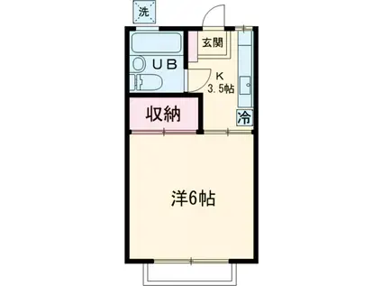 メゾン・ド・奥沢(1K/1階)の間取り写真