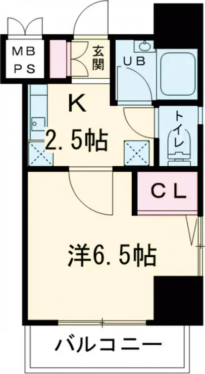 ヴェルト三軒茶屋II 6階階 間取り