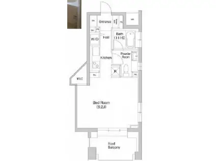 プライムアーバン三軒茶屋(1K/7階)の間取り写真