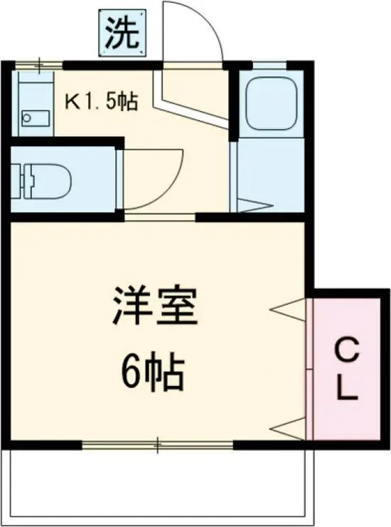 好日ハイツ 2階階 間取り