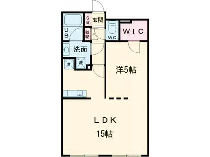 プライム学芸大学(1LDK/4階)の間取り写真