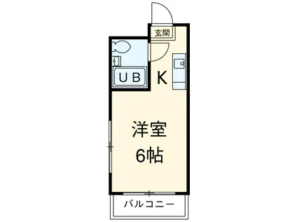 レジダンス・イン・三軒茶屋(ワンルーム/3階)の間取り写真