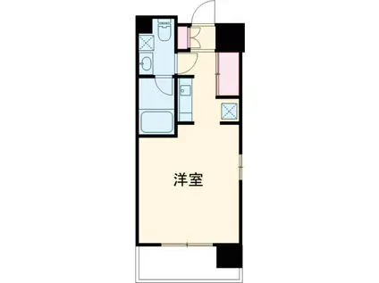 ミラコスタキタミ(1K/3階)の間取り写真