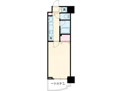 SKガーデン葛西Ⅴ(1K/5階)の間取り写真