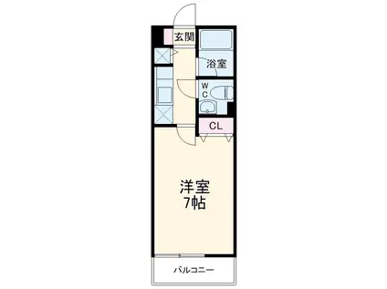 アルテーゼ ディ モロオカ(1K/1階)の間取り写真