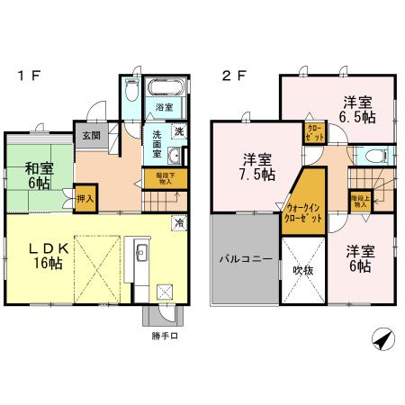 豊橋鉄道東田本線 赤岩口駅 徒歩4分 2階建 築22年(4LDK)の間取り写真