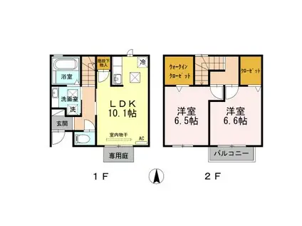 グレイス小松(2LDK)の間取り写真