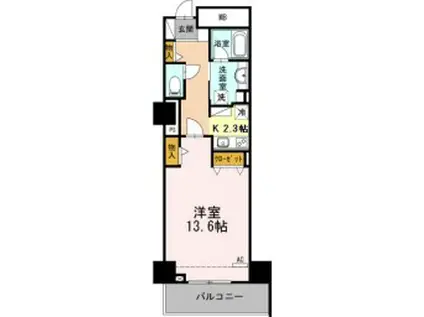 セントラルレジデンス(1K/5階)の間取り写真