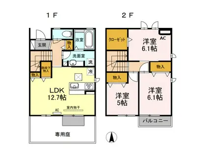 ソフィア　ドゥオ(3LDK)の間取り写真