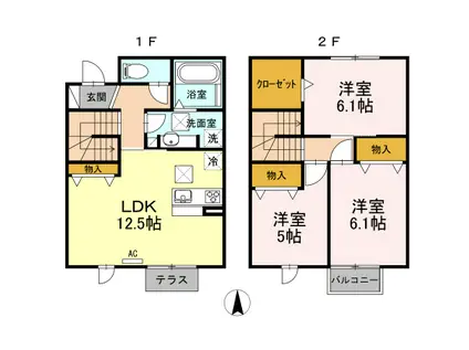Ｓｔｒａｈｌ　Ｃ(3LDK)の間取り写真