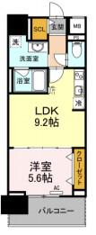 CASA94(1LDK/2階)の間取り写真