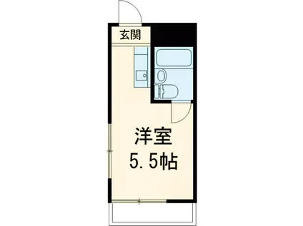 メゾン・ド・アガート(ワンルーム/4階)の間取り写真