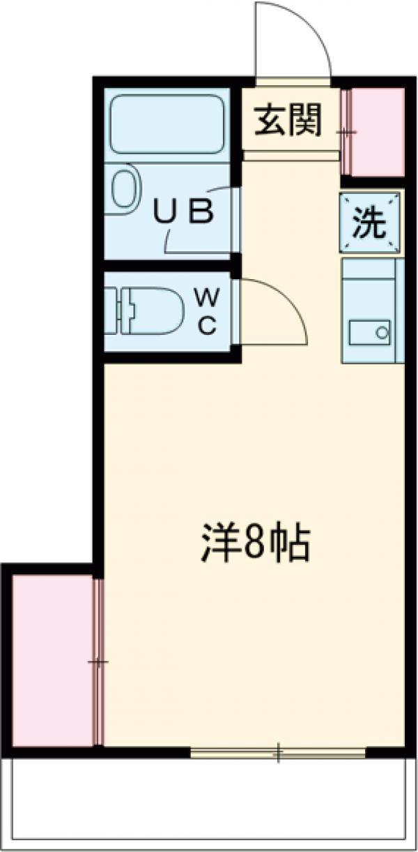 メゾンラフィーネ(ワンルーム/2階)の間取り写真