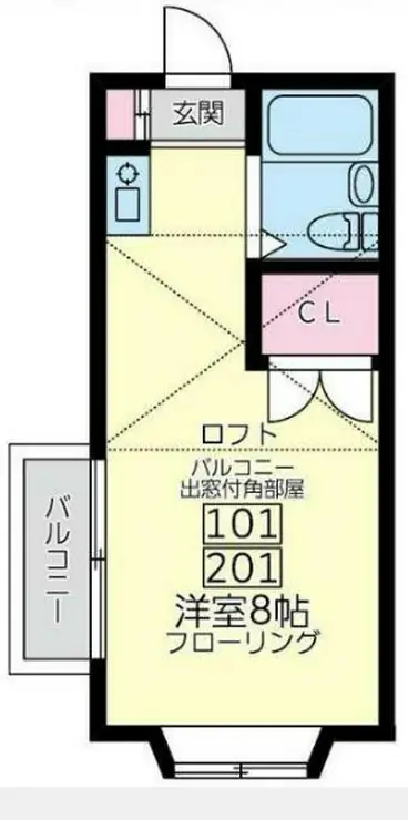 ユナイト白楽アンジェリカ 2階階 間取り