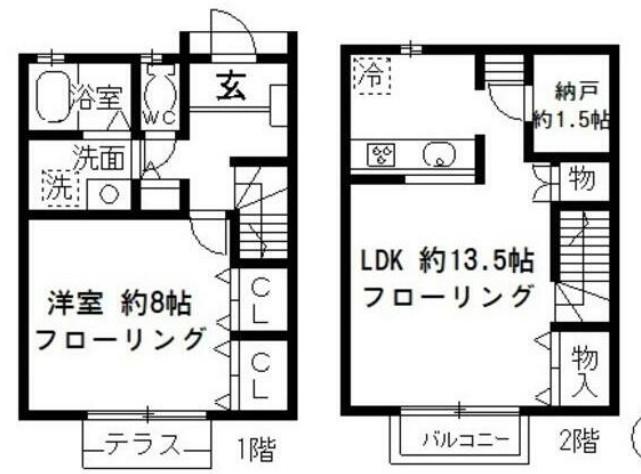 プルミエ葛西Ｃ棟(1LDK)の間取り写真