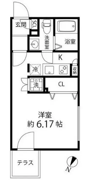 Branche大森山王 1階階 間取り