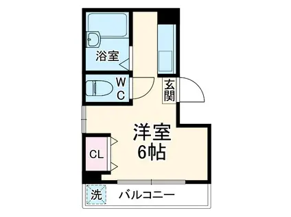 エトアール西葛西阿部ビル(ワンルーム/3階)の間取り写真