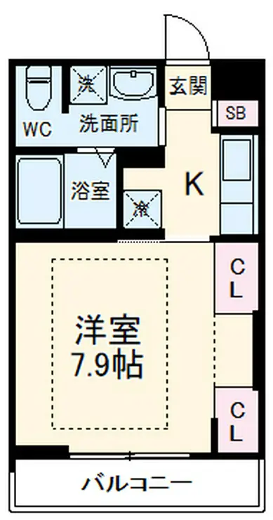 リブリ・千 1階階 間取り