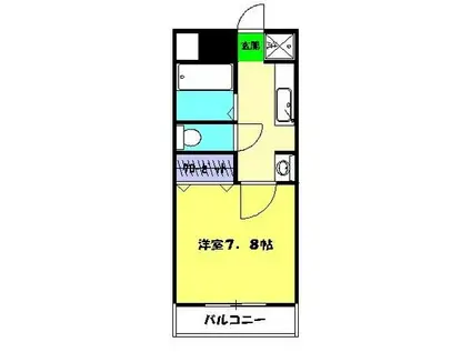 クレセントコンフォート(1K/1階)の間取り写真