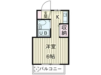 斉藤マンション(ワンルーム/3階)の間取り写真
