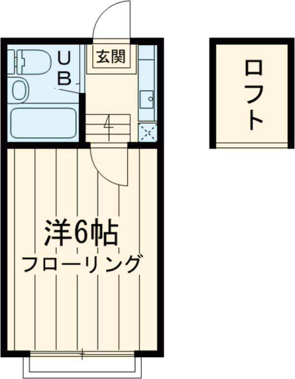 ウイング447(1K/2階)の間取り写真