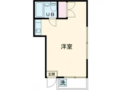 アーバンハイツ(ワンルーム/2階)の間取り写真