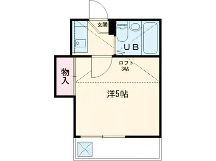 TSフラット柴又(1K/1階)の間取り写真