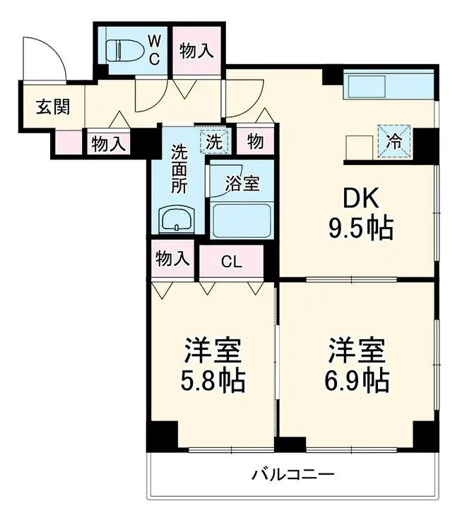 ラ・セネシオ 4階階 間取り