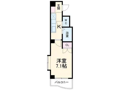 シティライフ本山(1K/3階)の間取り写真