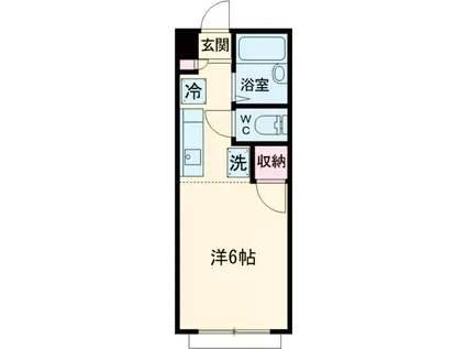 アメニティーズ(1K/2階)の間取り写真