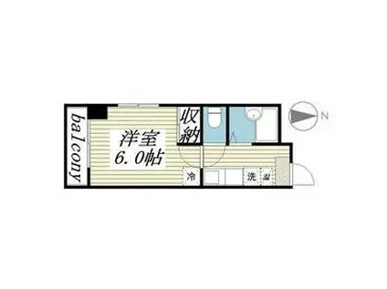 メゾン・ド・星ヶ丘セーヌ(1K/4階)の間取り写真