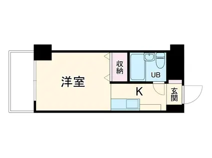 メゾン・ド・エトワール(ワンルーム/4階)の間取り写真