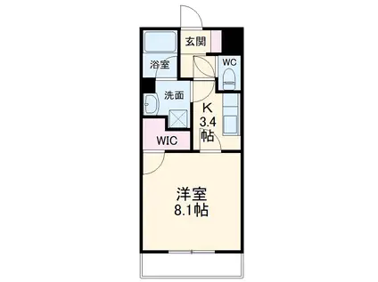 LA・MER Ⅰ(1K/2階)の間取り写真