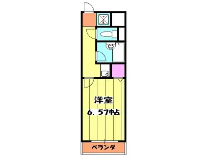 大宮西口プラザB棟(1K/4階)の間取り写真