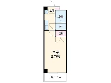 春里壱番館(1K/1階)の間取り写真