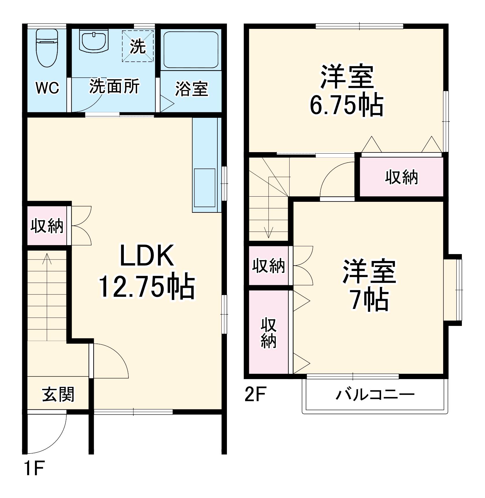 テラス鈴木(2LDK)の間取り写真