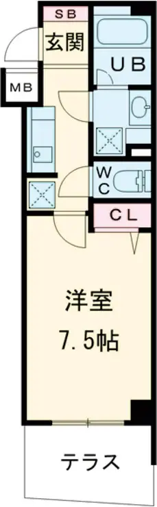 ガーラプレイス八幡山壱番館 1階階 間取り