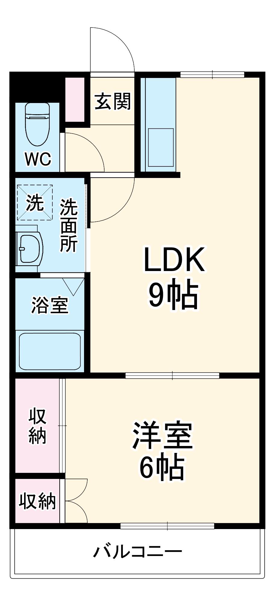 プリベール(1LDK/1階)の間取り写真