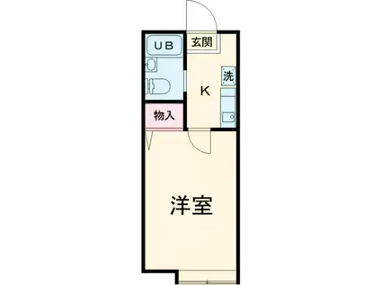 リーベル綾瀬A(1K/1階)の間取り写真