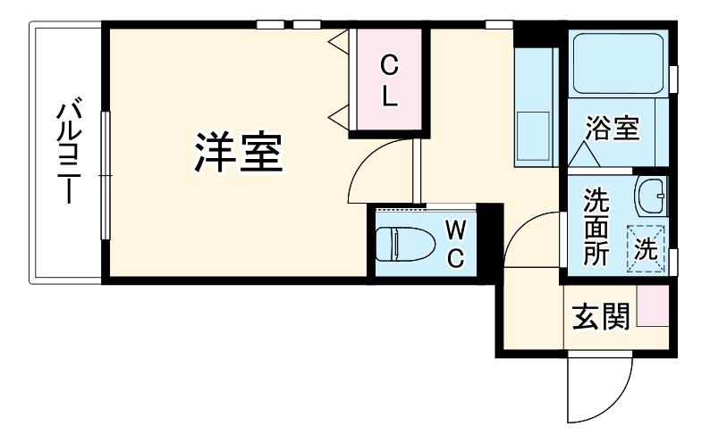 パストラル(1K/2階)の間取り写真