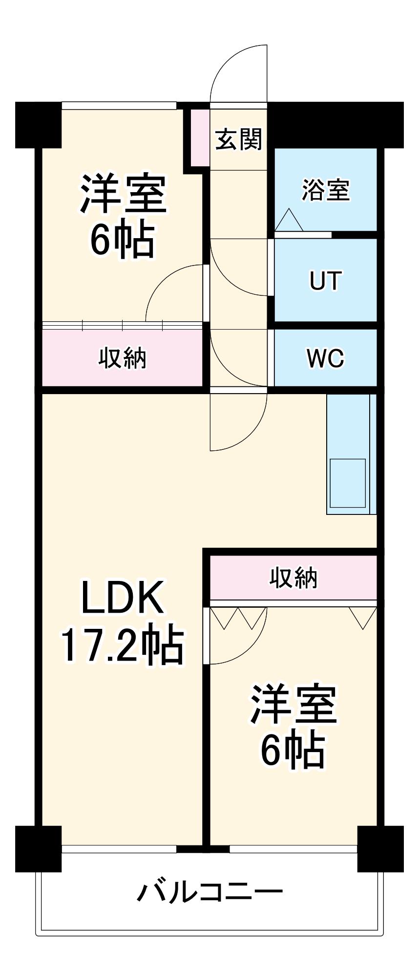 STプラザ御器所(2LDK/8階)の間取り写真