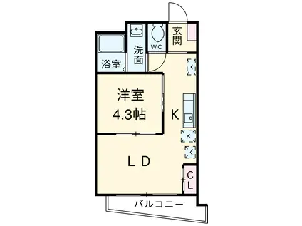 アルコ20(1LDK/2階)の間取り写真
