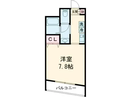 アヴァンセ西遊(1K/2階)の間取り写真