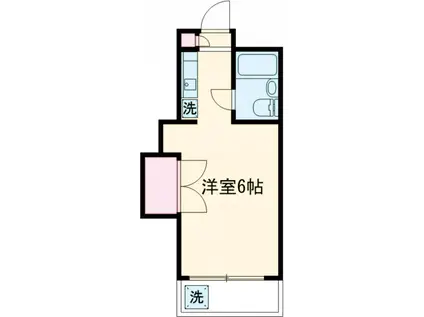 メゾンドグレ(ワンルーム/2階)の間取り写真