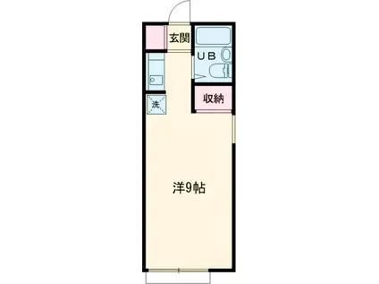 メゾンドフジ(ワンルーム/2階)の間取り写真