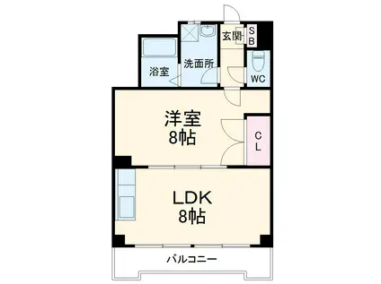 エル・パティオ一社(1LDK/4階)の間取り写真