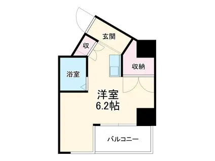 リエス浜松駅南(ワンルーム/5階)の間取り写真