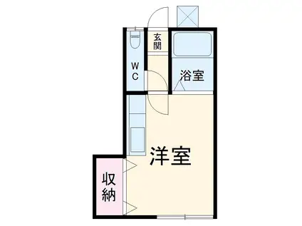 スマイルワン(1K/1階)の間取り写真