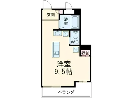 レジデンス一社(ワンルーム/3階)の間取り写真