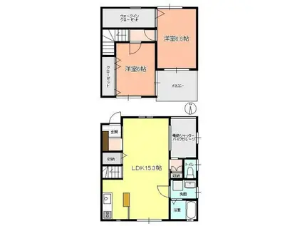 Ｏｐｕｓｏｎｅ(2LDK)の間取り写真